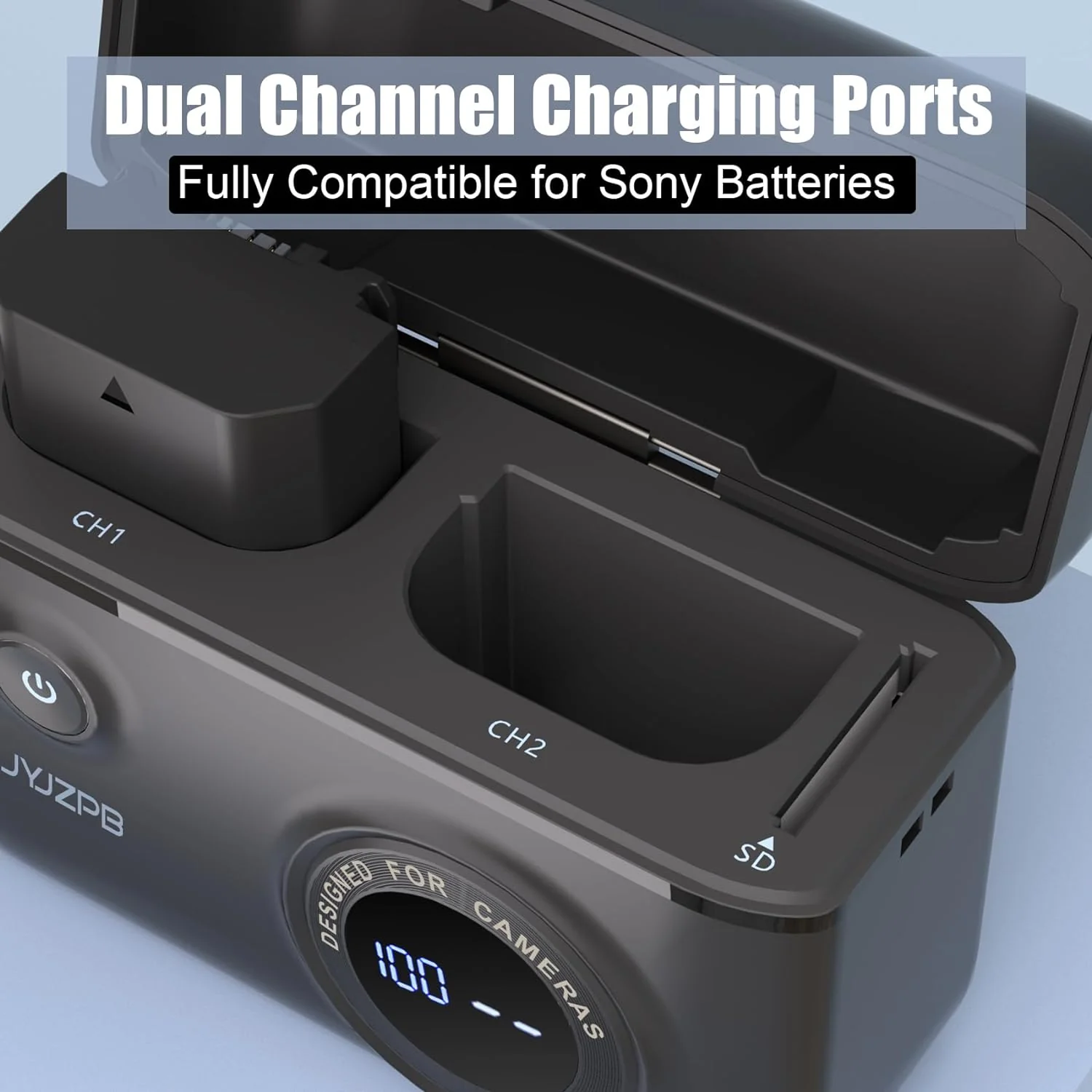 JYJZPB Upgraded Battery Fast Charger Case for Sony NP-FZ100 - Image 4