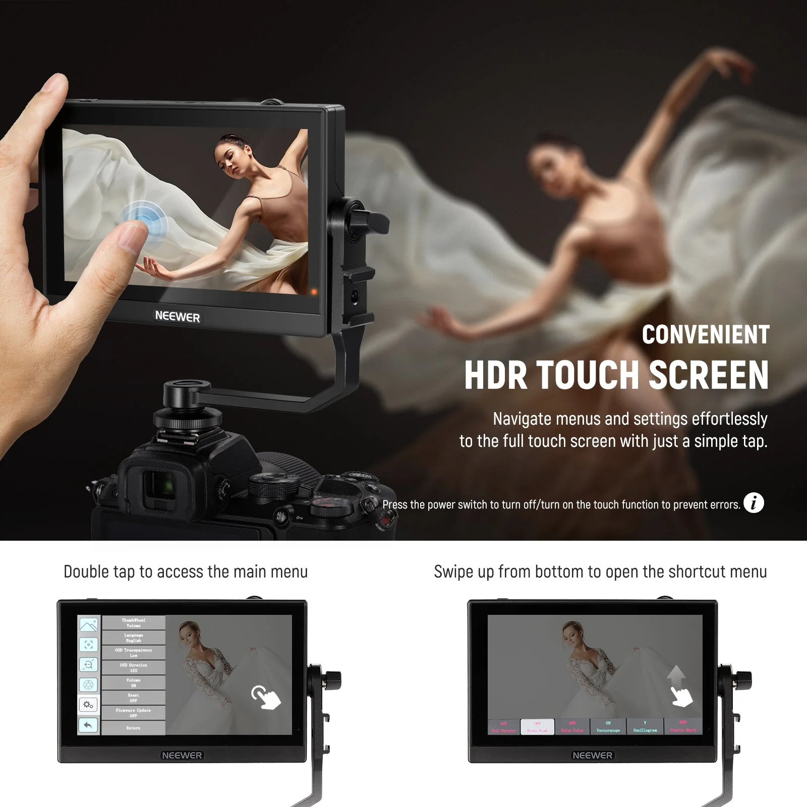 NEEWER F500 5.5 Inch Camera Monitor - Image 3