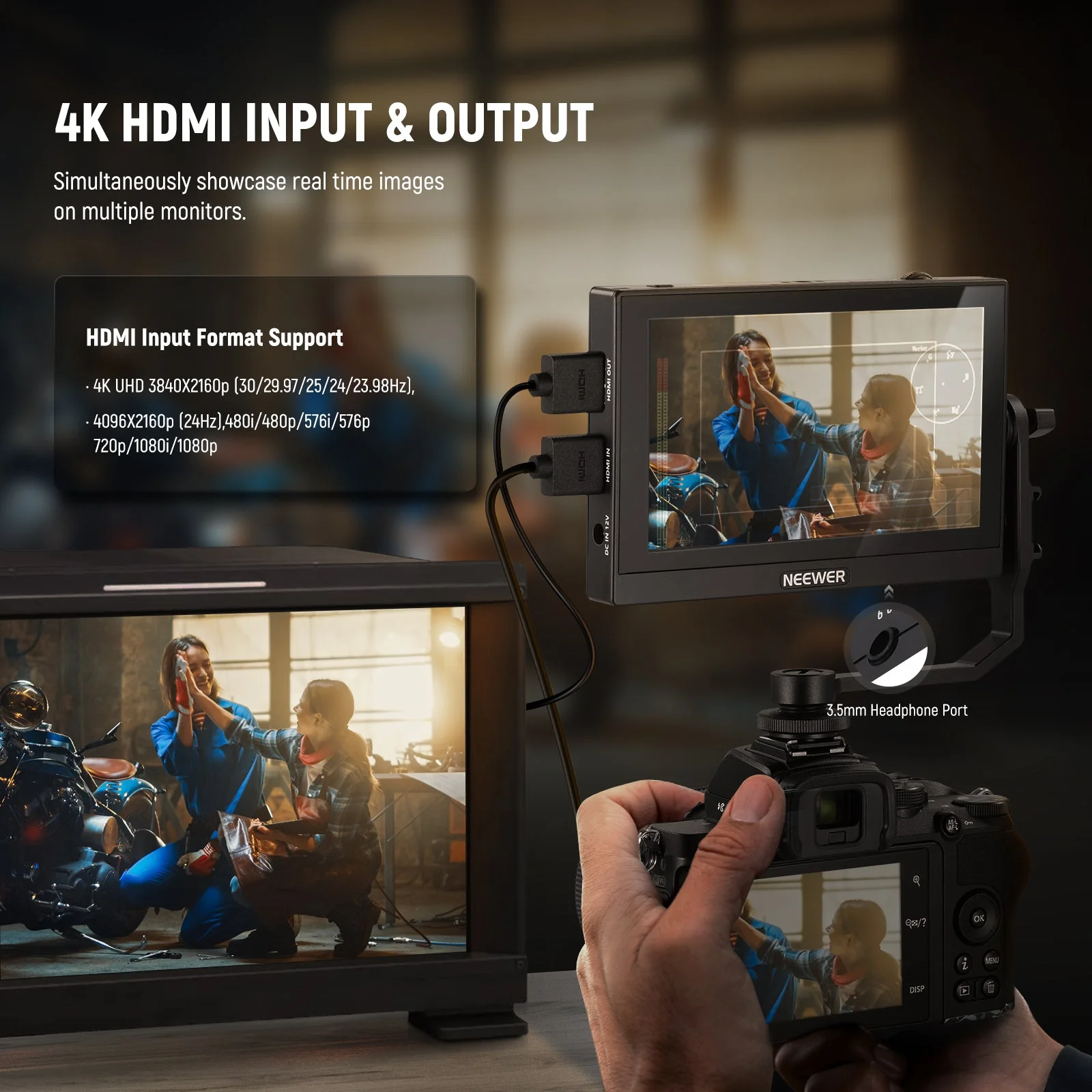 NEEWER F500 5.5 Inch Camera Monitor - Image 6
