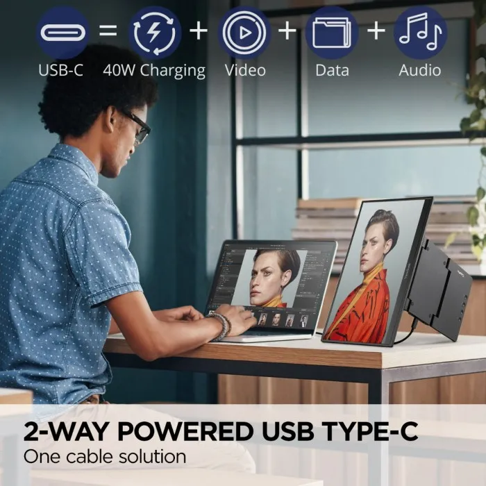 ViewSonic 15.6" VP16-OLED Thin Portable Monitor - Image 6